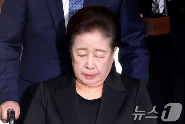 '정교유착 의혹' 한학자 통일교 총재, 구속집행정지 연장 신청