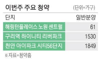 메가타운 비상 기대되는 구리시, '구리역 하이니티 리버파크' 3월 3일 '벚꽃 청약' 개시