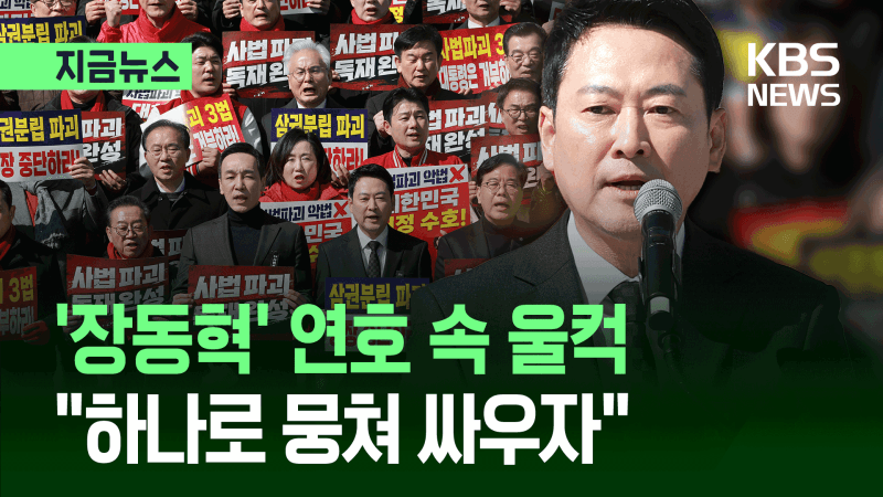 국힘, 여의도~청와대 도보행진…"사법파괴 3법, 이재명 독재 길" 규탄