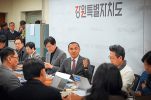 김진태 지사 "강원특별법 3차 개정안 통과시켜 달라" "국제학교 빼라" 용납 못 해