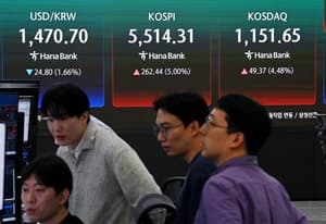 트럼프 '종전' 발언에 코스피 5%대 급등, 롤러코스터 증시
