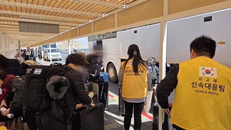 이스라엘 체류 한국인 39명, 이집트로 2차 대피