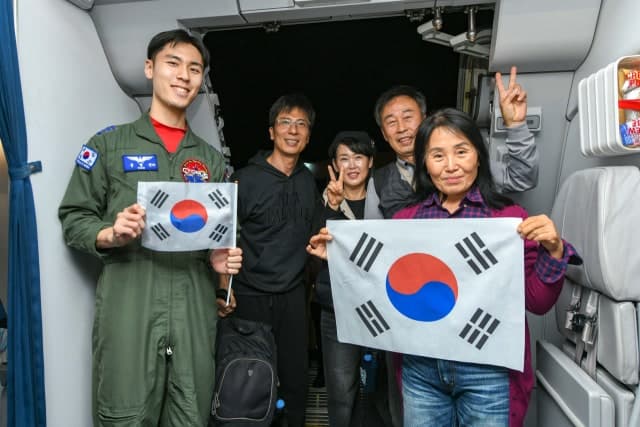 중동 교민 204명, '사막의 빛' 작전으로 무사 귀국