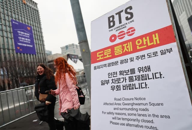 BTS 공연 D-3, 경찰 7000명·금속탐지기 80대 투입…"인파관리선 안 10만명 제한"
