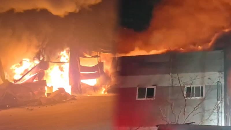 대구 동구 조명자재 공장 화재, 큰 불길 잡혀