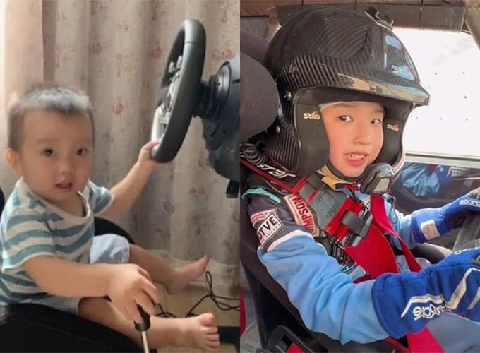 "1살에 핸들 잡고, 4살에 랠리카 운전"…中 '7살 레이싱 천재 소년' 화제