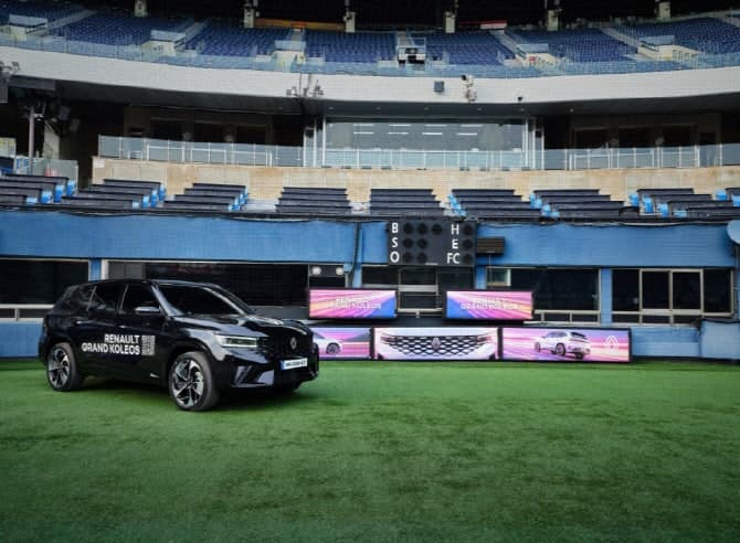 르노코리아, 야구팬과 접점 넓힌다…그랑 콜레오스, 잠실 야구장서 '불펜카' 데뷔