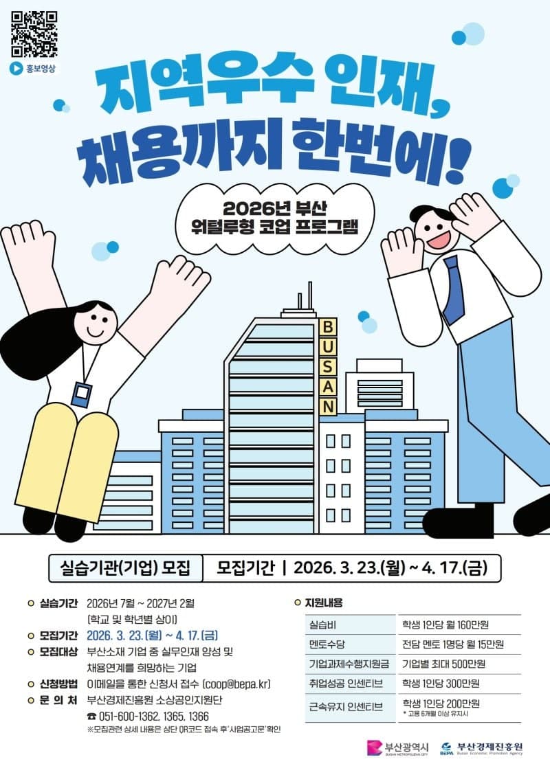 부산경제진흥원, '워털루형 코업 프로그램' 참여 대학·기업 모집