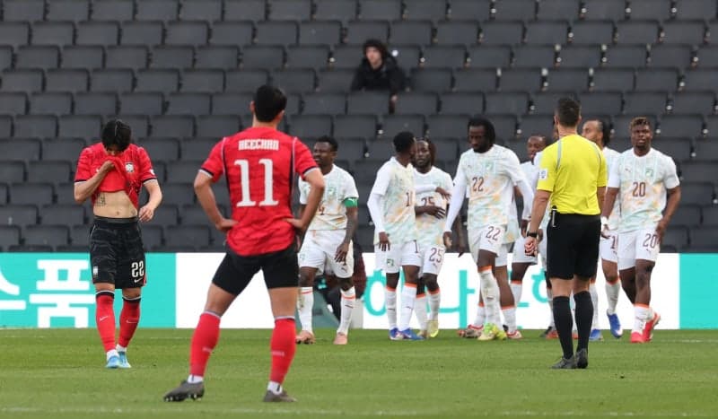 '골대 3번' 홍명보호, '가상 남아공' 코트디부아르에 0-4 참패