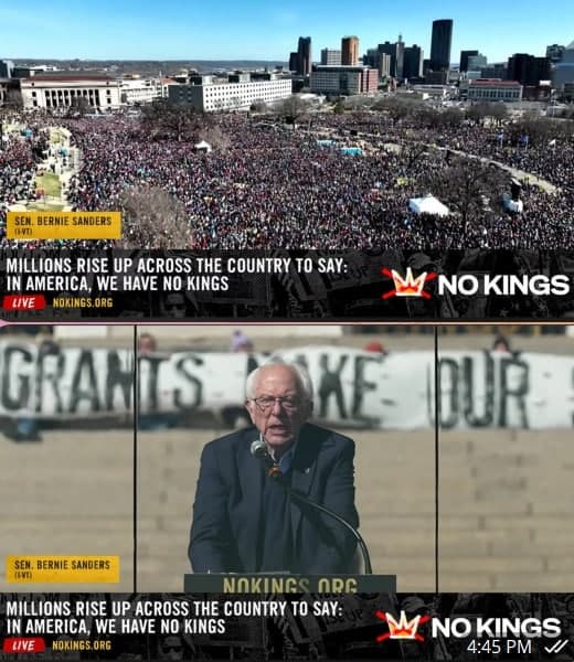 "노 킹스" 트럼프 향한 분노 폭발… 800만명이 거리로 나왔다 "반 트럼프·반 전쟁"