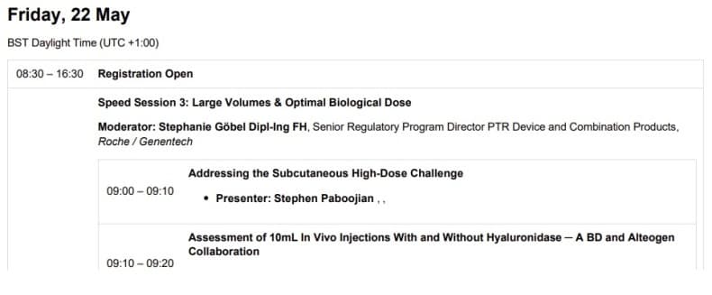 알테오젠, 美 벡톤디킨슨과 '대용량 피하주사 디바이스' 연구결과 학회 발표
