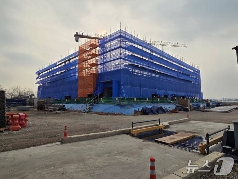 파주시 반다비 국민체육센터, 공정률 44% 순항 중…12월 준공 목표