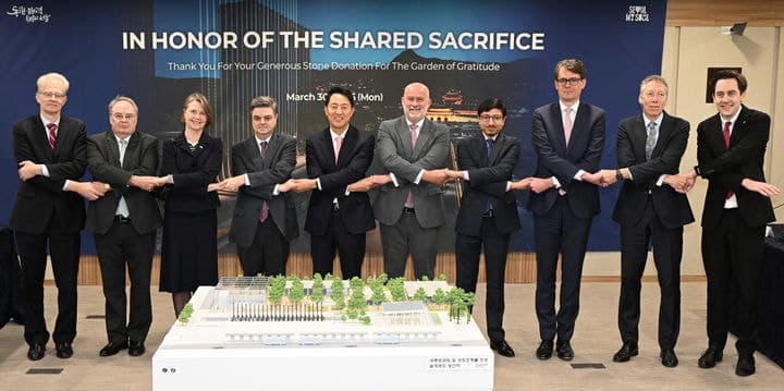 오세훈, '감사의정원' 석재 기증 9개국 외교단 초청 "깊이 감사"