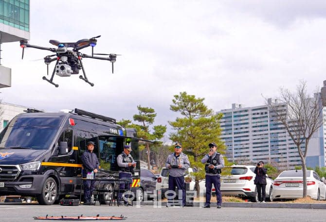 경기북부경찰, '예방순찰드론팀' 출범 한 달…현장 대응력 점검