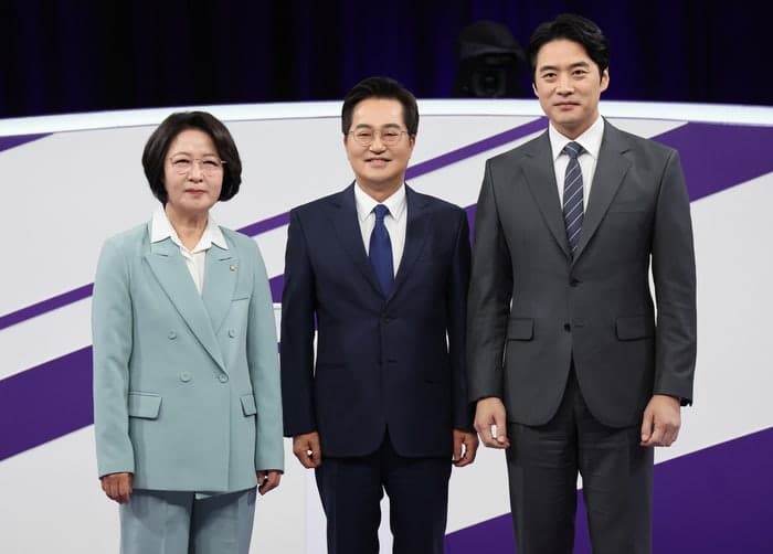 민주 경기지사 후보 1차 TV토론…한준호·추미애·김동연, '이재명 정책 승계' 두고 격돌