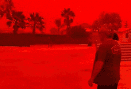 "지구 종말의 모습인가"…호주 하늘이 새빨갛게 변했다, 무슨 일?