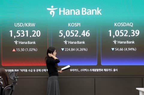 중동전쟁 한 달 만에 국내 증시 시총 1000조 원 증발…'삼전닉스'만 473조 원 '뚝'