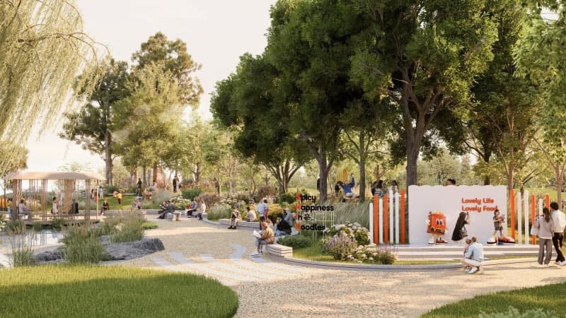 농심, 서울숲에 '신라면 40주년' 기념 'Spicy Happiness In Noodles' 정원 조성