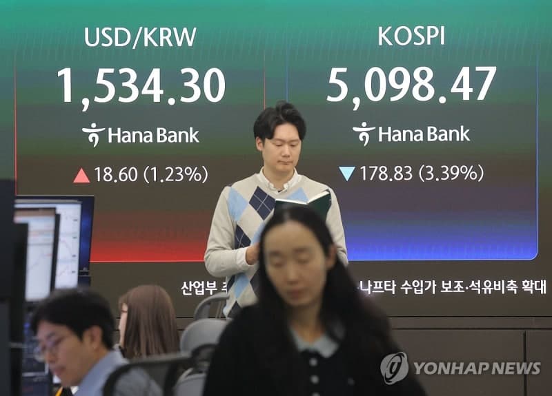 '장중 1,530원' 환율 상승 부추기는 외국인…이달 35조 투매