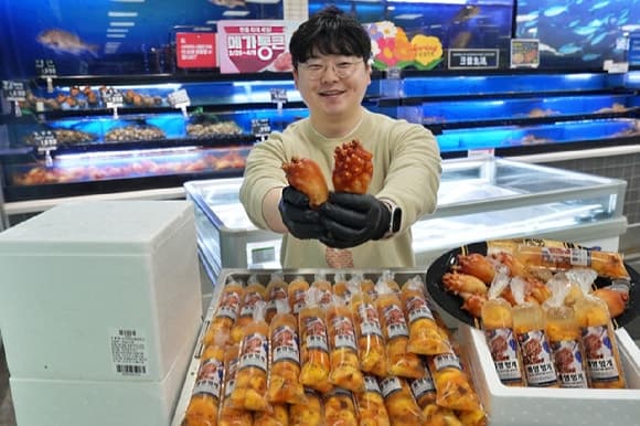 롯데마트, 고수온 딛고 '햇멍게' 연중 최저가 판매