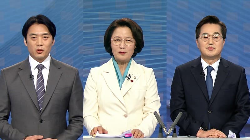 민주 경기지사 2차 토론회, 한준호·추미애·김동연 '공약 검증' 거센 신경전