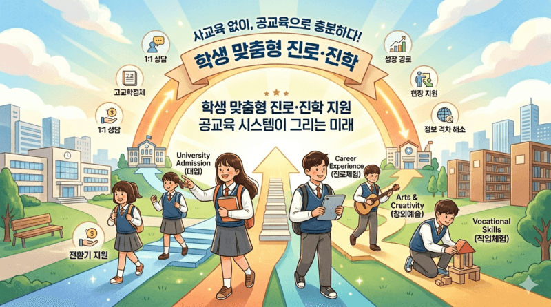 "공교육이 책임집니다" 서울교육청, 사교육 없는 학생 맞춤형 진로·진학 지원 강화