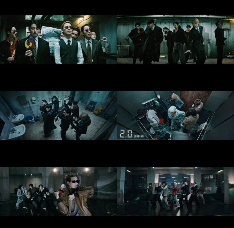 BTS "지민이 콧수염, 태형이 턱수염, 세상에"..활동 2막 '2.0' 뮤비 화제