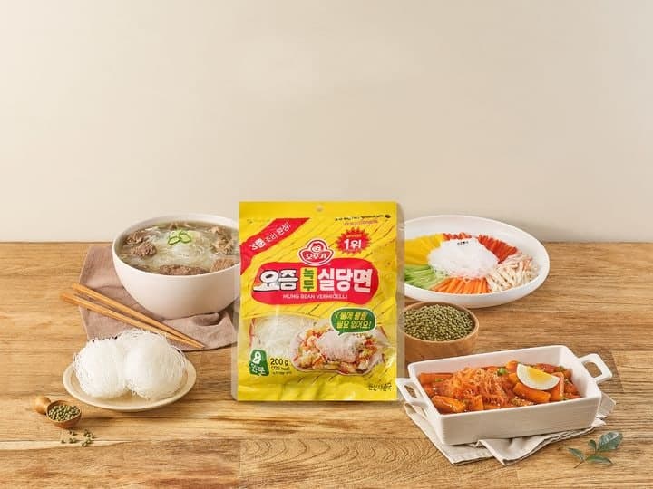 "불릴 필요없이 끓는 물에 바로" 오뚜기, 조리 편의성 높인 '요즘 녹두실당면' 출시
