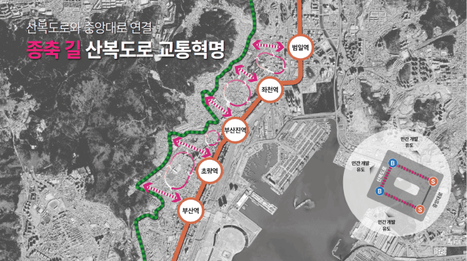 부산 산복도로 '교통·주거 혁명'…도시철도 5분 내 접근
