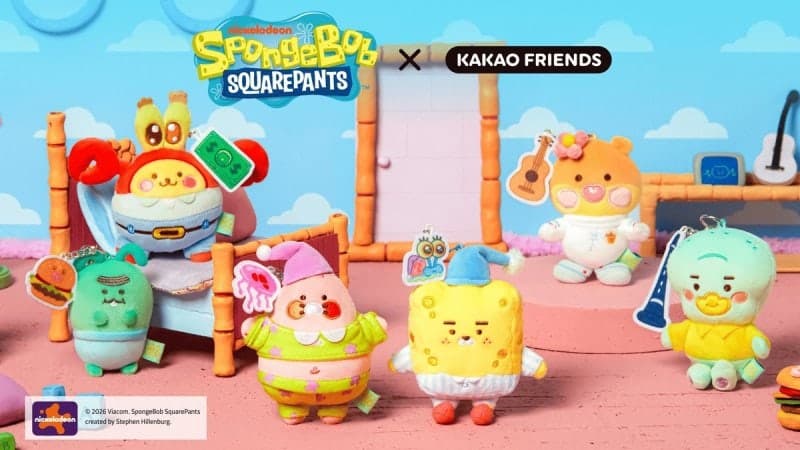 카카오프렌즈, '베이비 스폰지밥'과 두 번째 만남…협업 굿즈 24종 출시