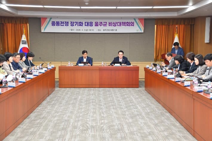 울주군, 중동전쟁 장기화에 '민생·경제 비상대응체계' 돌입