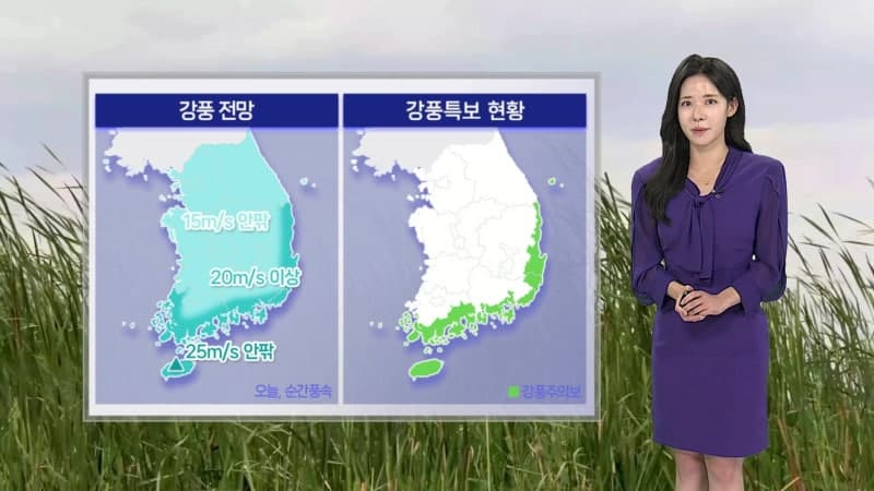 주말 낮까지 전국 비…제주, 남해안 중심 강풍