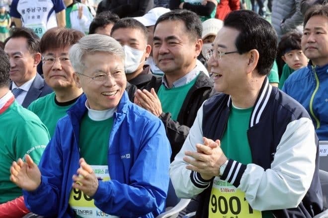 민주 전남광주통합특별시장 후보 민형배·김영록 결선 투표 진출