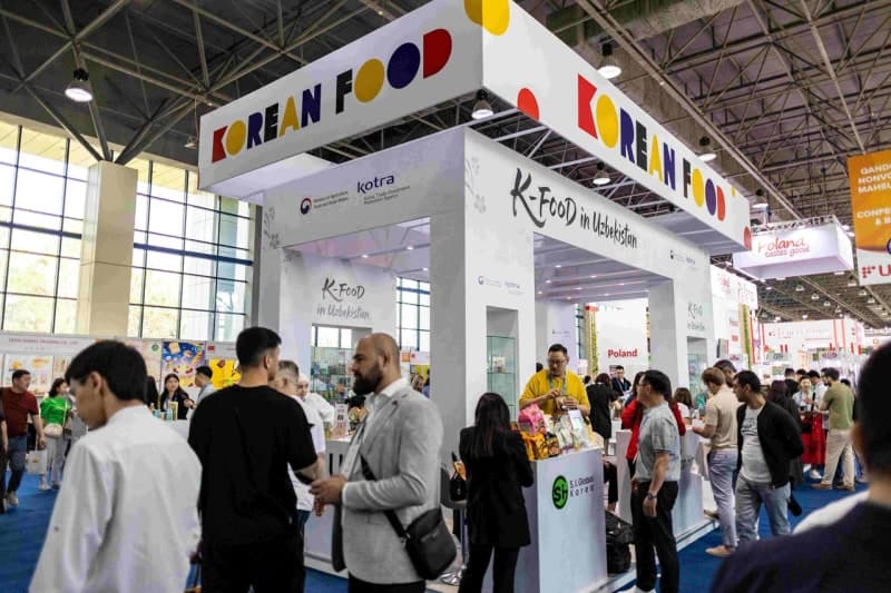 K-푸드, 우즈벡 최대 식품전 출격…중앙아 식탁 공략 '역대 최대 한국관'