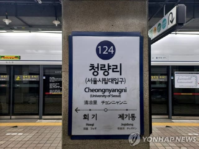 "나 못 내렸다" 청량리역서 승객 선로 무단 진입, 1호선 한때 운행 지연