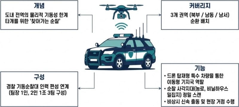 “AI로 농촌 치안 지킨다” 경북도, AI 드론 활용 농촌 순찰 시스템 도입