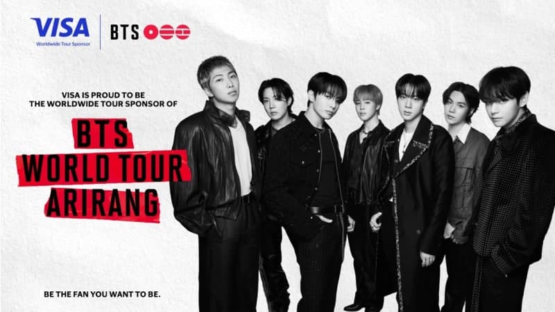 비자, BTS '아리랑' 월드투어 공식 후원…4년 만의 완전체 컴백