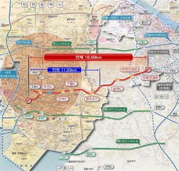 인천시, 제4경인고속화도로 사업 타당성 확보…2030년 착공