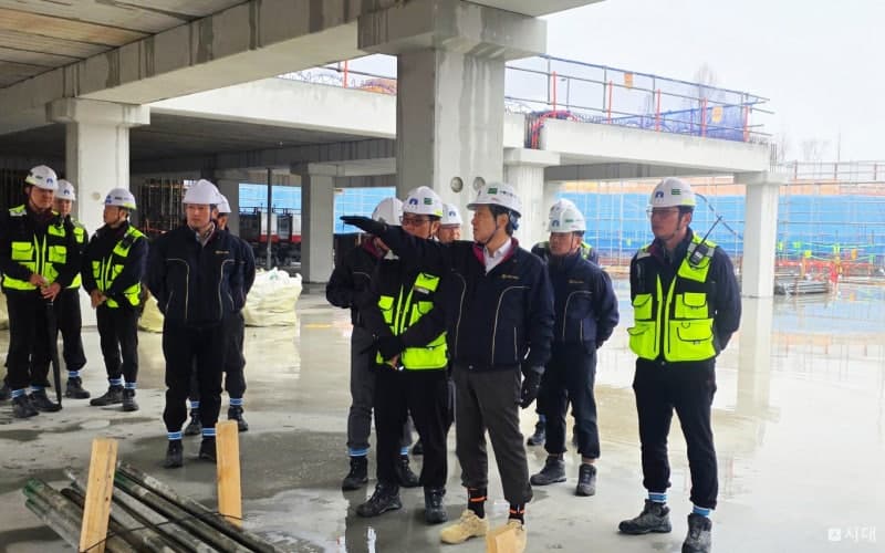 중흥그룹 경영진, 건설현장 안전보건 점검 실시…"안전 최우선 경영 강화"