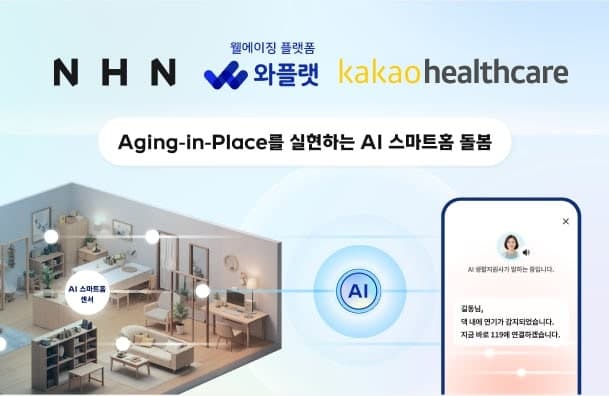 NHN-카카오헬스케어, 복지부 'AI 스마트홈 돌봄' 사업 컨소시엄 구성