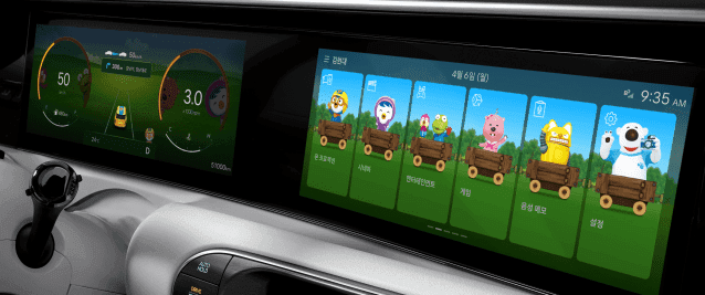 "아빠차에 뽀로로 뜬다" 현대차, 뽀로로·타요·잔망루피 디스플레이 테마 출시