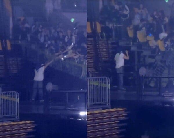 슈퍼주니어 콘서트 펜스 붕괴, 관객 3명 추락 부상