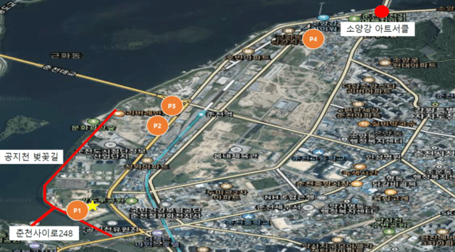 춘천시, "상춘객 주차난 해소" 춘천사이로248 임시 주차장 공영주차장으로 전환