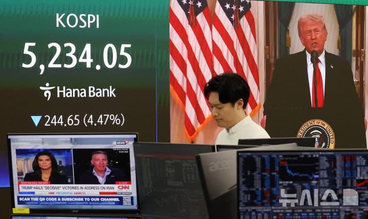 '중동전쟁 여파' 대구·경북 13.3%, 광주·전남 23.7% 상장사 시가총액 급감
