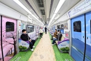 “하남의 봄을 싣고 달립니다”…하남시, 지하철 5호선 ‘하남 풍경열차’ 눈길