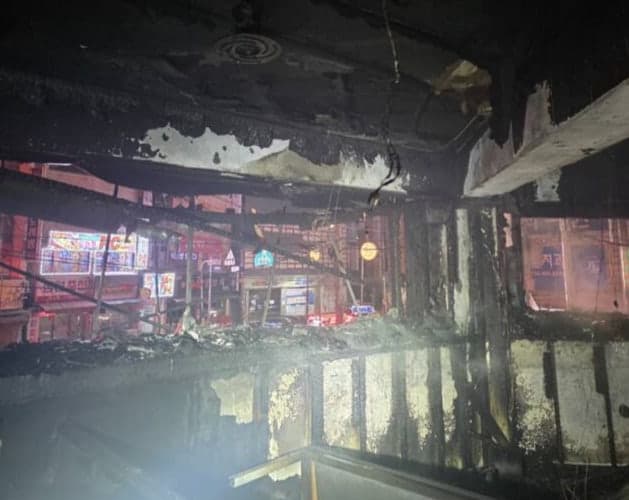 인천 라이브카페 화재로 5명 중경상, 1명 심정지