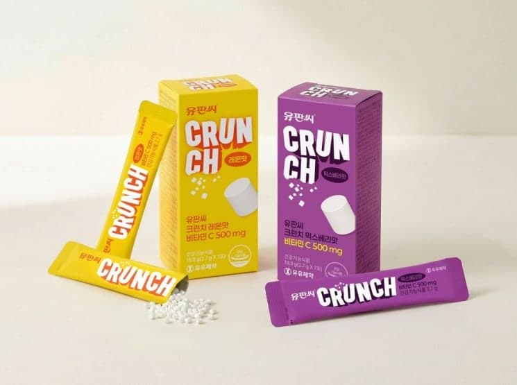 유유제약, 씹어먹는 비타민C '유판씨 크런치' 출시