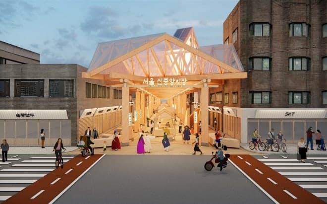 오세훈, "디자인 혁신" 황학동 신중앙시장 '서울 랜드마크'로 만든다