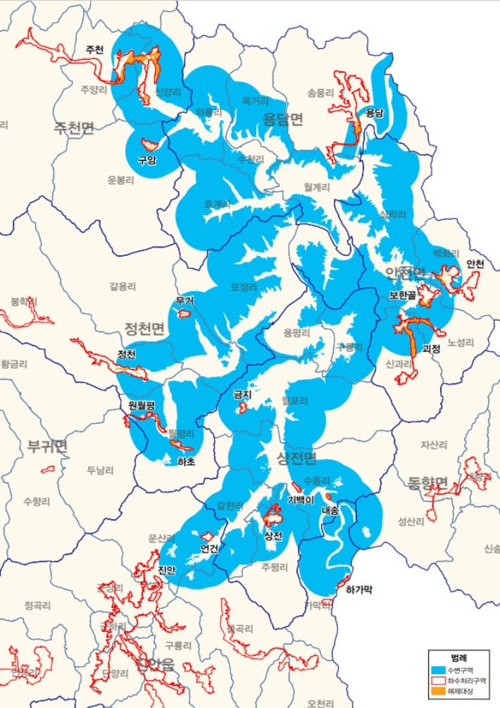 진안 용담호 수변구역, 20년 규제 빗장 풀렸다…1.251㎢ 해제 확정