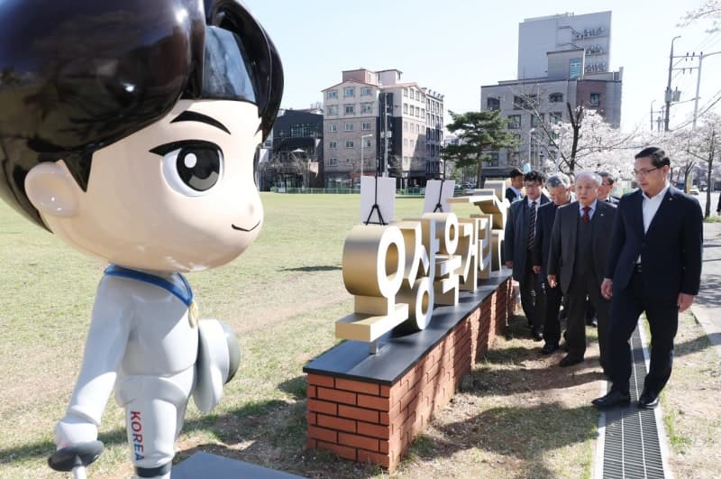 대전 동구, 대전대 인근 '오상욱거리' 기념 조형물 설치… '유잼 대전' 갈 곳 또 생겼다